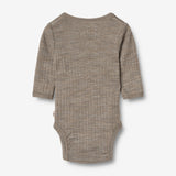 Wheat Wool Wool Silk Body L/S Willow Underwear/Bodies 3204 khaki melange