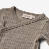 Wheat SMU Wool Silk Body L/S Willow Underwear/Bodies 3204 khaki melange