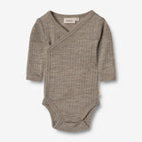 Wheat Wool Wool Silk Body L/S Willow Underwear/Bodies 3204 khaki melange