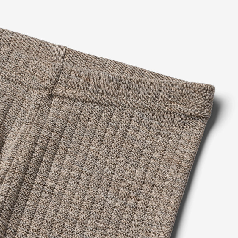 Wheat Wool Wool Silk Leggings Agi Legging 3204 khaki melange