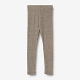 Wheat SMU Wool Silk Leggings Agi Legging 3204 khaki melange