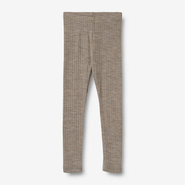 Wheat SMU Wool Silk Leggings Agi Legging 3204 khaki melange