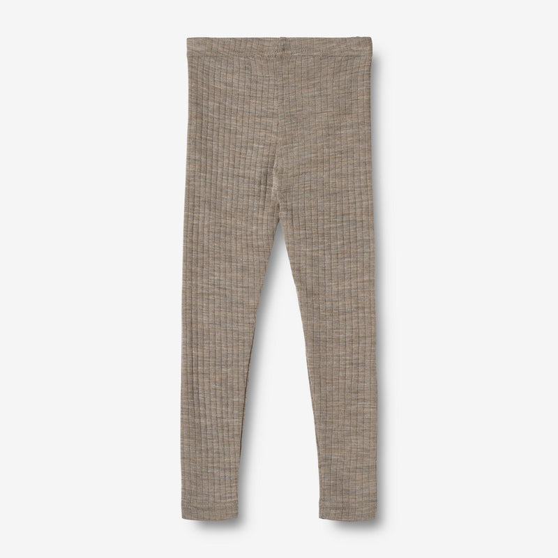 Wheat Wool Wool Silk Leggings Agi Legging 3204 khaki melange