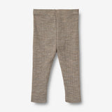 Wheat Wool Wool/Silk Leggings Agi | Baby Legging 3204 khaki melange