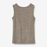 Wheat SMU Wool Silk Singlet Iggy Jersey Tops and T-Shirts 3204 khaki melange