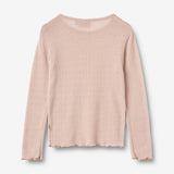 Wheat Wool Wool Silk T-shirt L/S Alli Jersey Tops and T-Shirts 1356 pale lilac