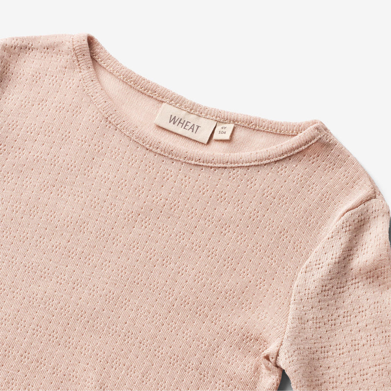 Wheat Wool Wool Silk T-shirt L/S Alli Jersey Tops and T-Shirts 1356 pale lilac