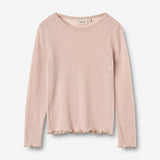 Wheat Wool Wool Silk T-shirt L/S Alli Jersey Tops and T-Shirts 1356 pale lilac