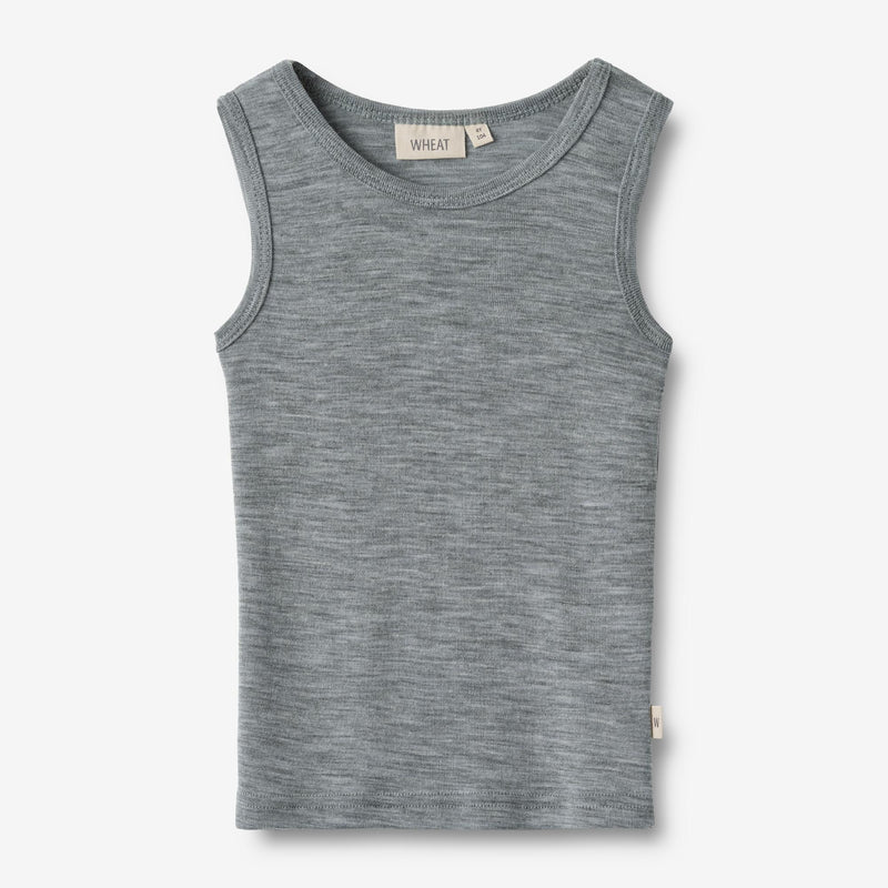 Wheat Wool Wool Singlet Iggy Jersey Tops and T-Shirts 0224 melange grey