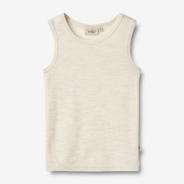 Wheat SMU Wool Singlet Iggy T-Shirt 1141 eggshell melange