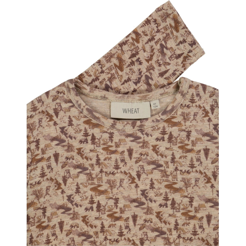 Wheat Wool Wool T-Shirt LS Jersey Tops and T-Shirts 3208 khaki wild life