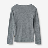 Wheat Wool Wool T-Shirt L/S Alfie T-Shirt 0224 melange grey