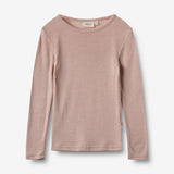 Wheat Wool Wool T-Shirt L/S Alfie Jersey Tops and T-Shirts 1135 dry rose