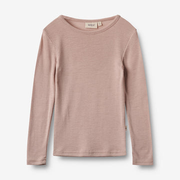 Wheat Wool Wool T-Shirt L/S Alfie T-Shirt 1135 dry rose