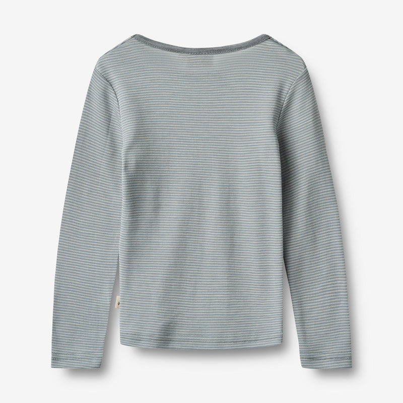 Wheat Wool Wool T-Shirt L/S Alfie Jersey Tops and T-Shirts 1522 cloudy sky stripe