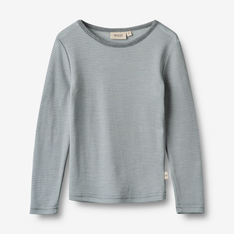 Wheat Wool Wool T-Shirt L/S Alfie Jersey Tops and T-Shirts 1522 cloudy sky stripe