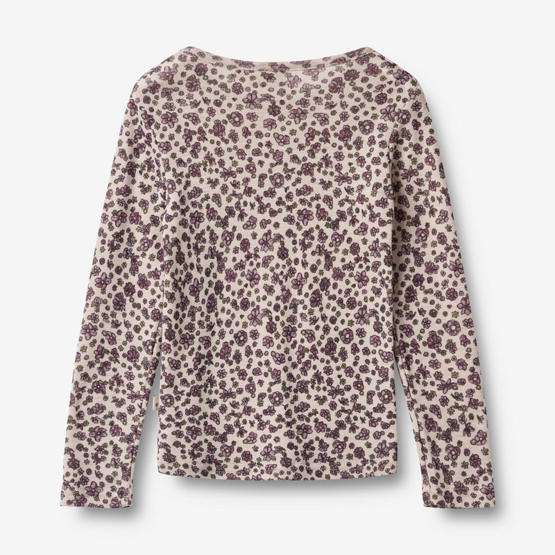 Wheat Wool Wool T-Shirt L/S Alfie Jersey Tops and T-Shirts 1114 autumn flowers