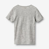 Wheat Main Wool T-Shirt S/S Seo T-Shirt 0224 melange grey