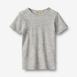 Wheat Main Wool T-Shirt S/S Seo T-Shirt 0224 melange grey