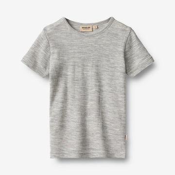 Wheat Main Wool T-Shirt S/S Seo T-Shirt 0224 melange grey