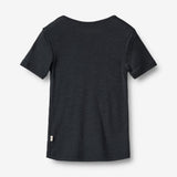 Wheat Wool Wool T-shirt S/S Seo Jersey Tops and T-Shirts 1432 navy