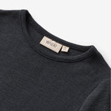 Wheat Wool Wool T-shirt S/S Seo Jersey Tops and T-Shirts 1432 navy