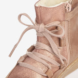 Wheat Footwear Woolie Tex Lace Shine Winter Footwear 2031 rose dawn