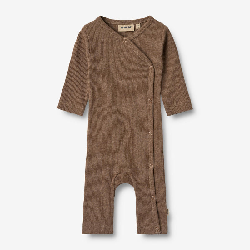 Wheat Main Wrapsuit Everest Jumpsuit 9549 coffee melange