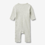 Wheat Main Wrapsuit L/S Everest Jumpsuit 0224 melange grey