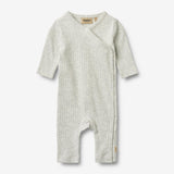 Wheat Main Wrapsuit L/S Everest Jumpsuit 0224 melange grey