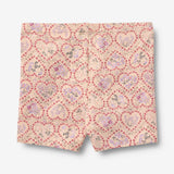Wheat Main bike shorts Anne Shorts 9876 magenta heart flowers